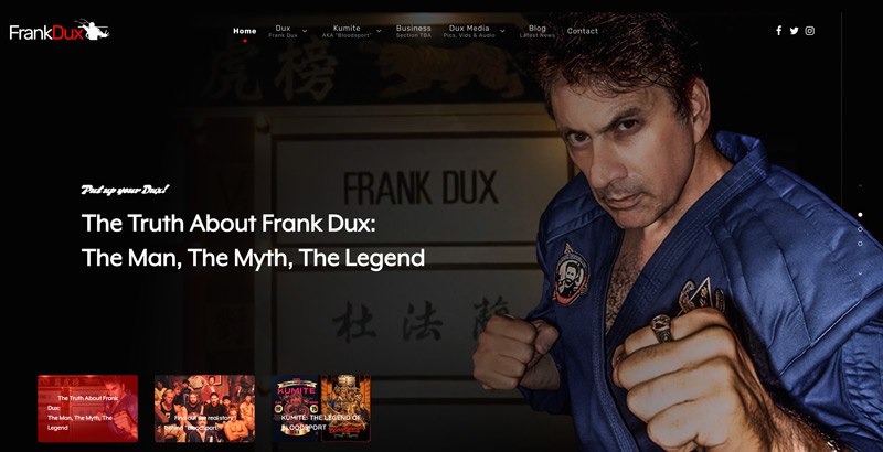 Official Frank Dux Website